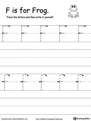 Free Letter F Tracing Worksheets