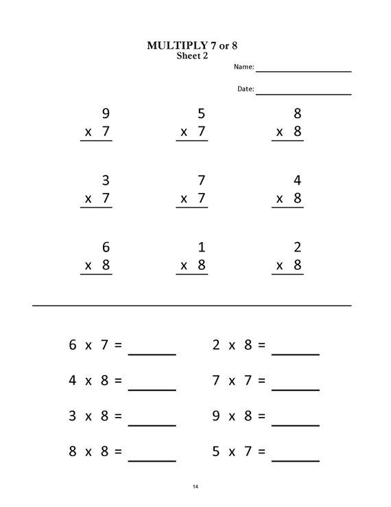 Printable Grade 3 Math Worksheets Pdf Free Download