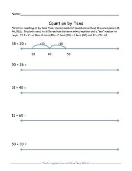 Printable Number Line To 1000 Worksheet