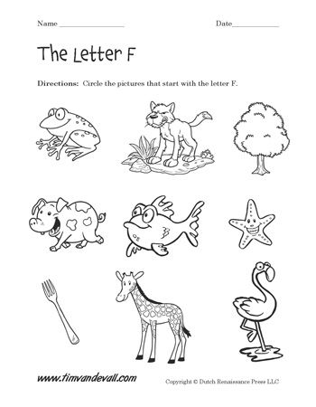 Free Printable Letter F Worksheets For Preschoolers