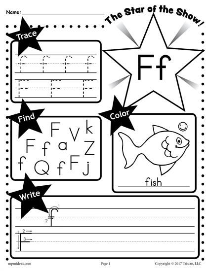 Printable Free Letter F Worksheets Pdf