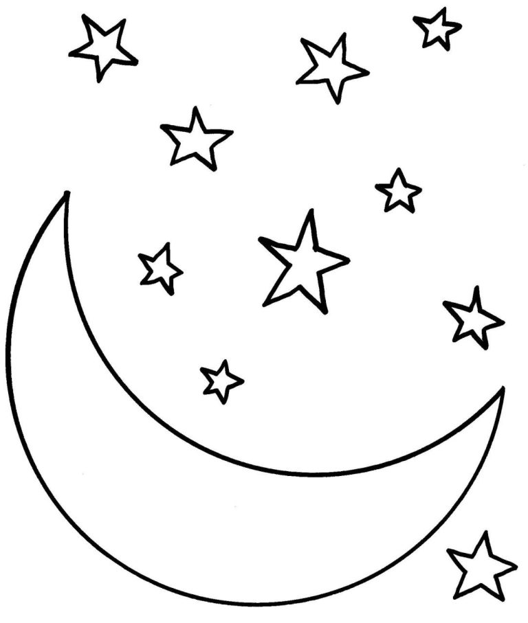 Moon Coloring Pages