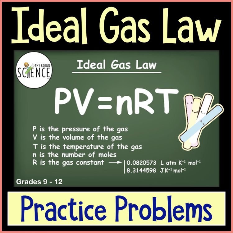 Ideal Gas Law Practice Problems Worksheet Answers