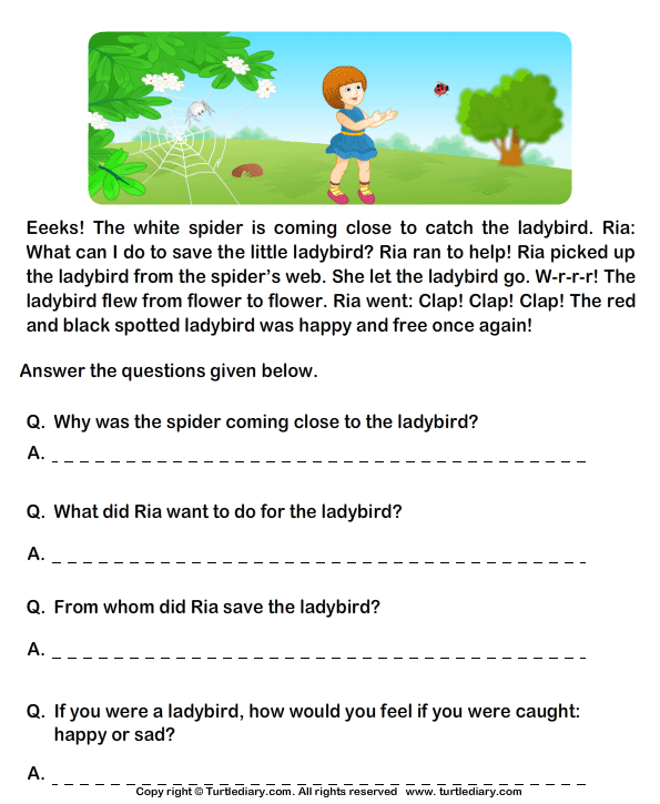 Worksheet For Class 1 English With Answers