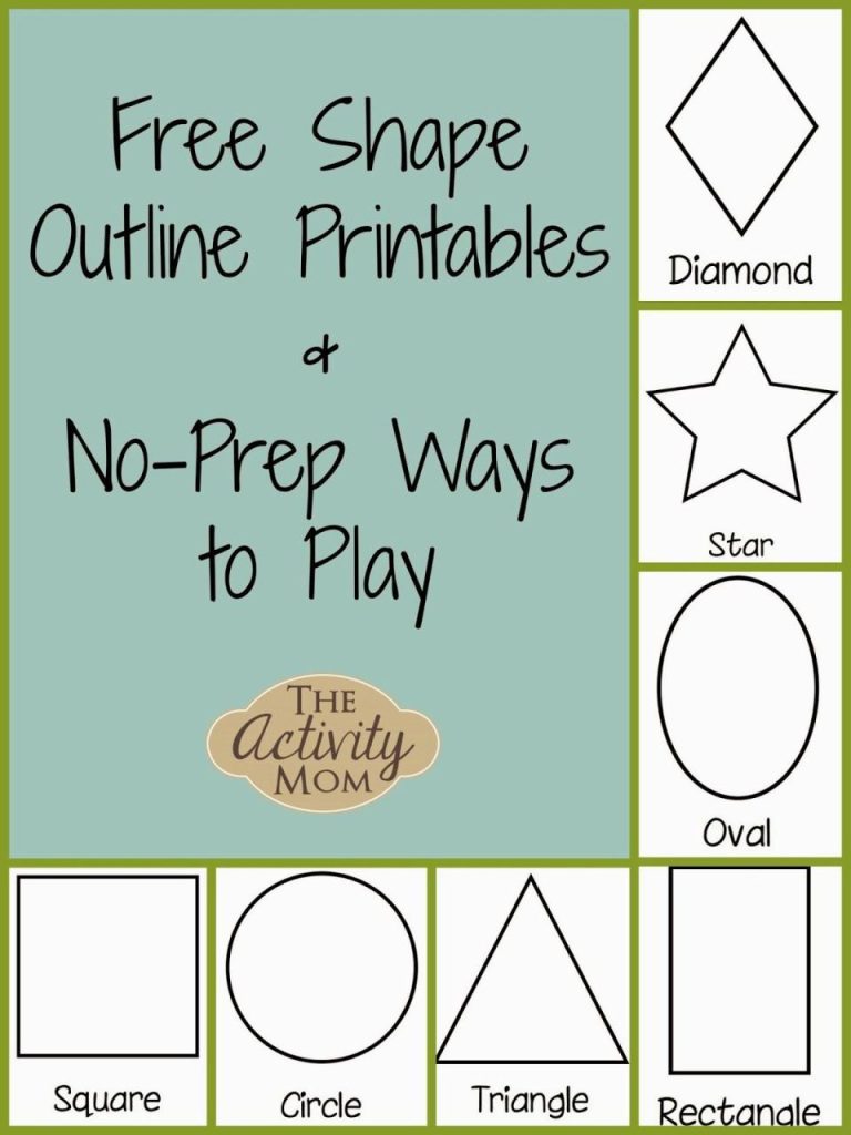 Printable Shapes To Cut Out For Toddlers