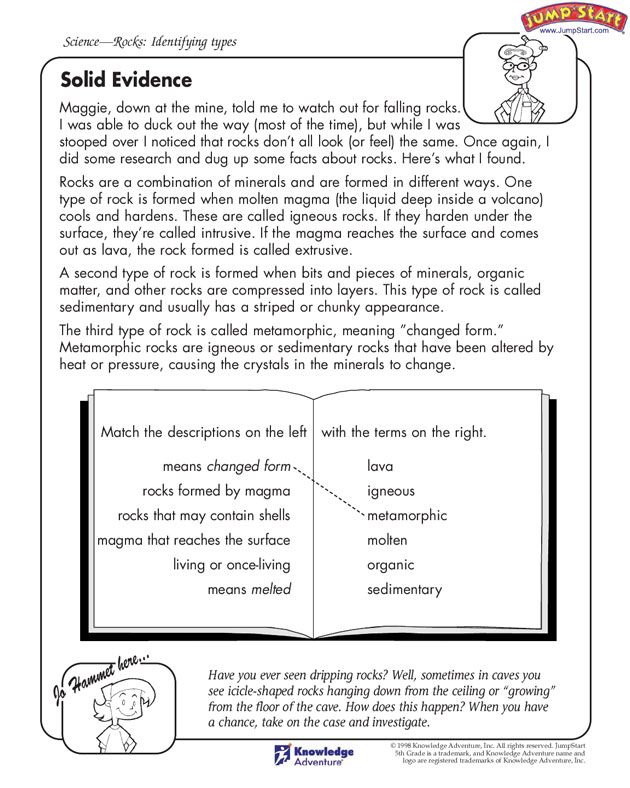 Science 5th Grade Worksheets With Answer Key