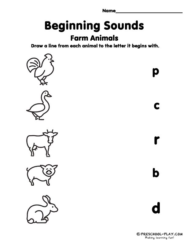 Pet And Farm Animals Worksheets For Kindergarten