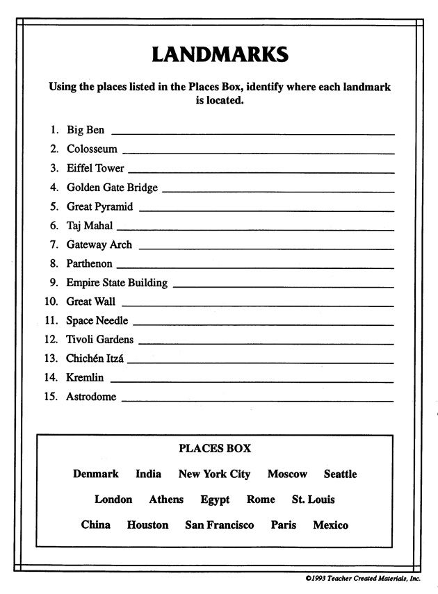 2nd Grade Social Studies Worksheets For Grade 2