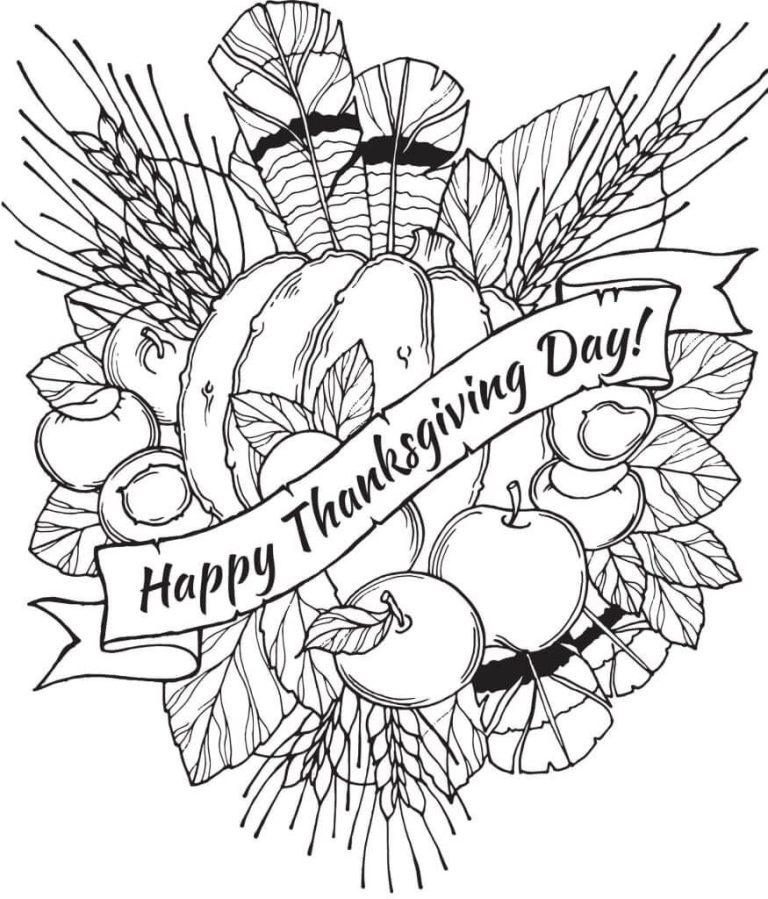 Happy Thanksgiving Coloring Pages