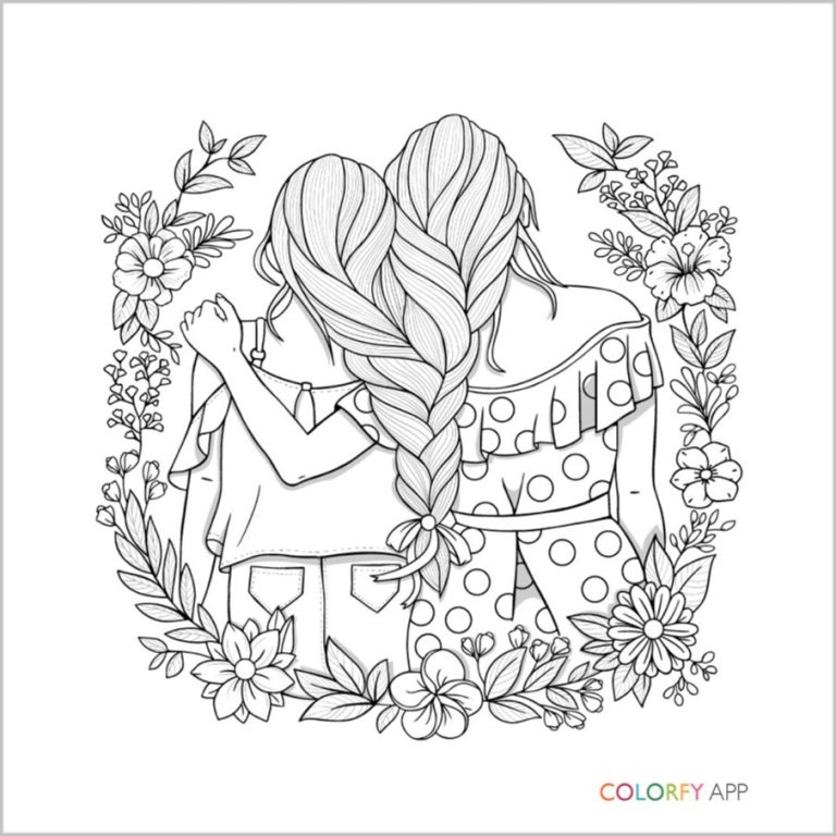 Best Friend Coloring Pages