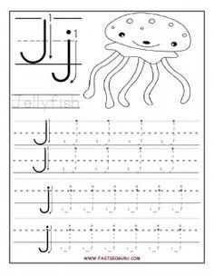 Free Letter J Tracing Worksheets