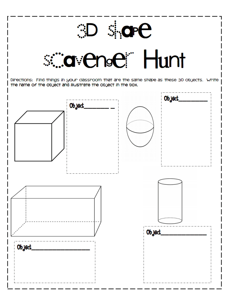 2d And 3d Shapes Worksheets Pdf