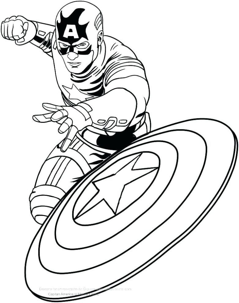 Captain America Coloring Pages