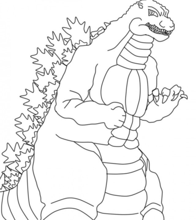 Godzilla Coloring Sheets