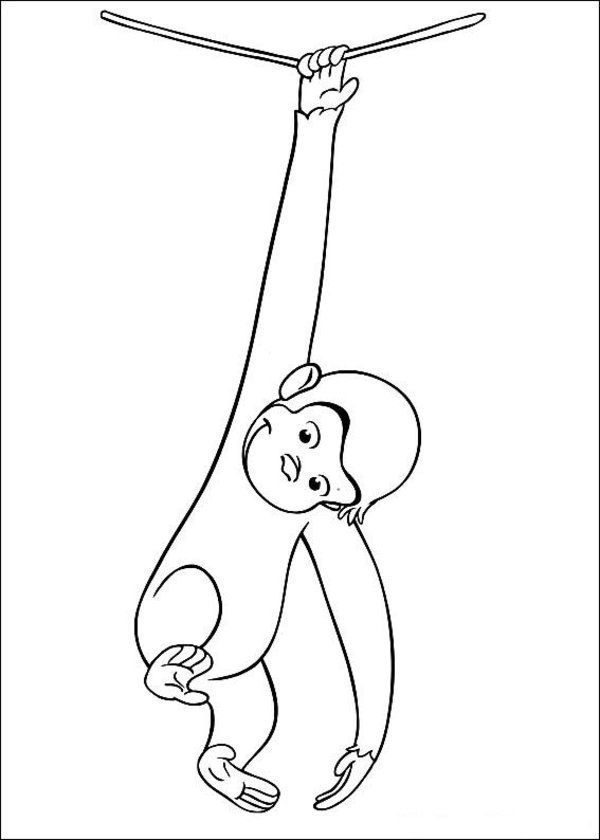 Curious George Coloring Pages