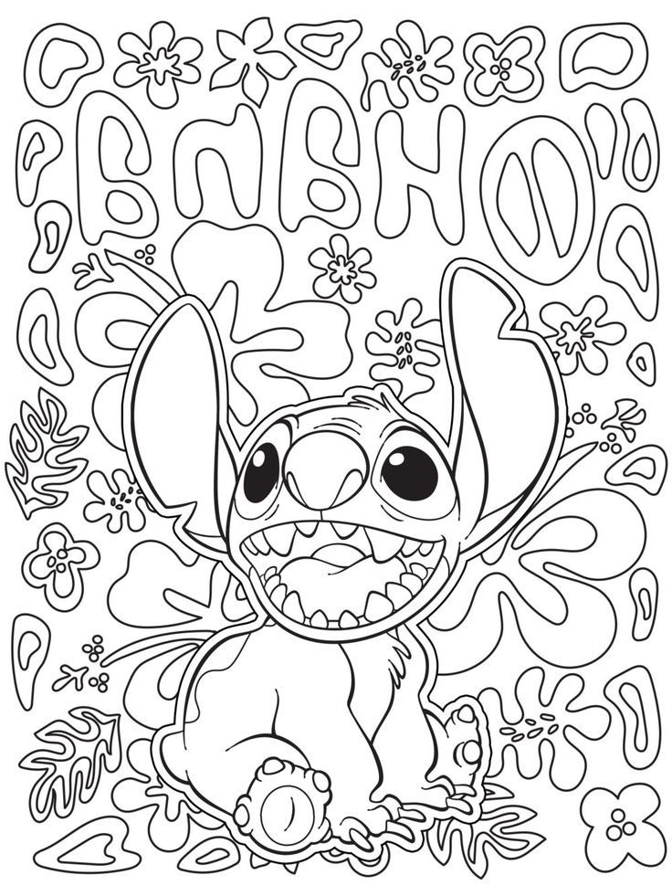 Stitch Coloring Pages