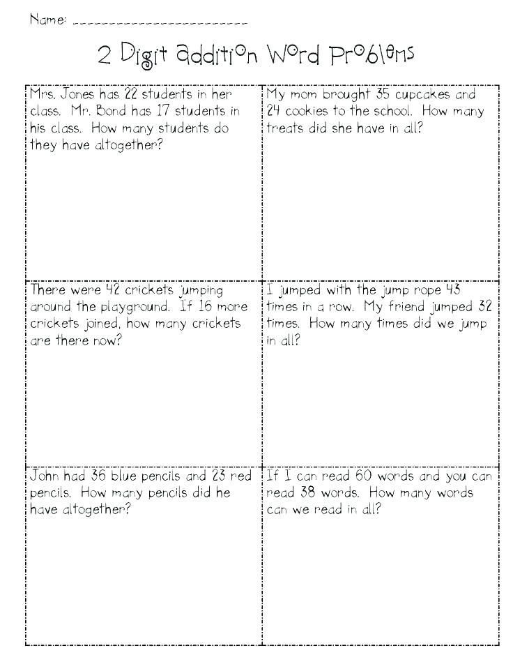 Subtraction Word Problems Worksheets For Grade 2