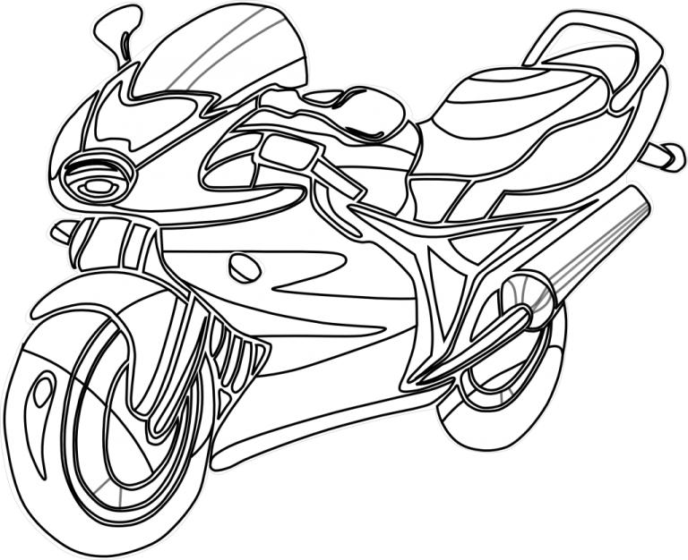 Motorcycle Coloring Pages