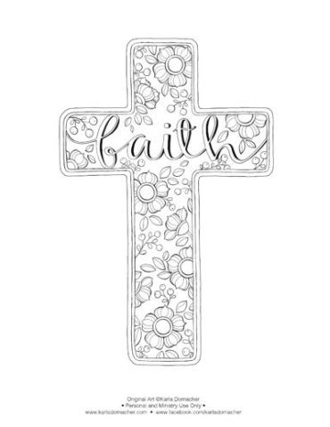 Cross Coloring Pages