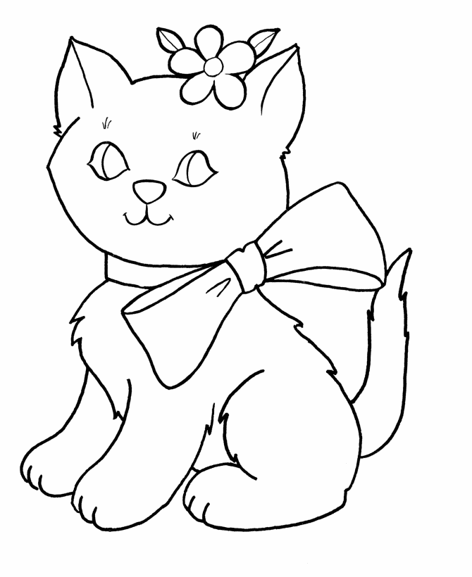 Kitten Coloring Pages