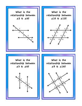 Angle Pair Relationships Worksheet Answer Key