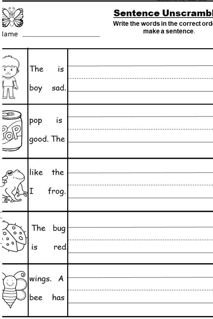 Writing Practice Kindergarten Worksheets Pdf Free Download