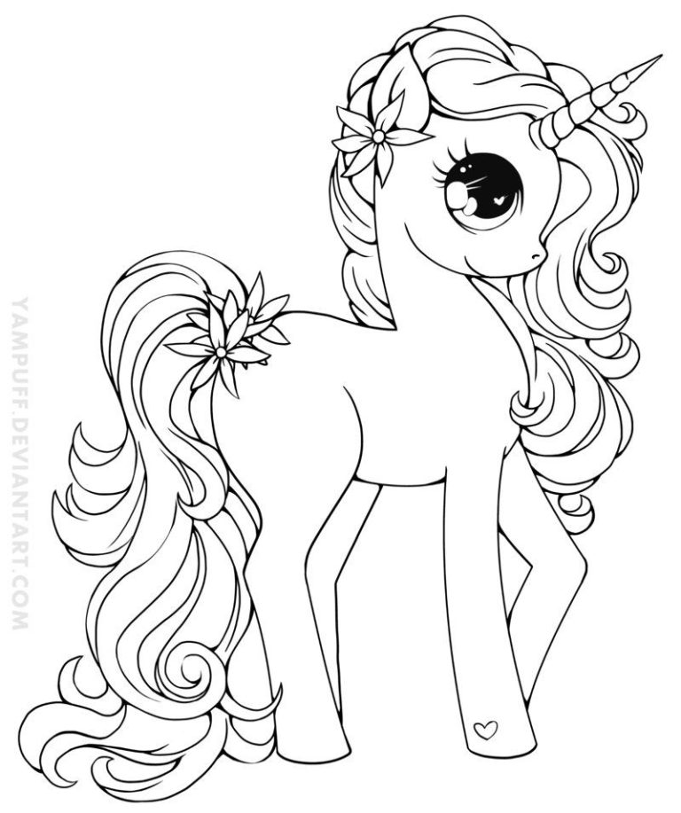 Unicorn Coloring Pages