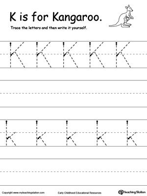 Letter K Tracing Worksheets Free