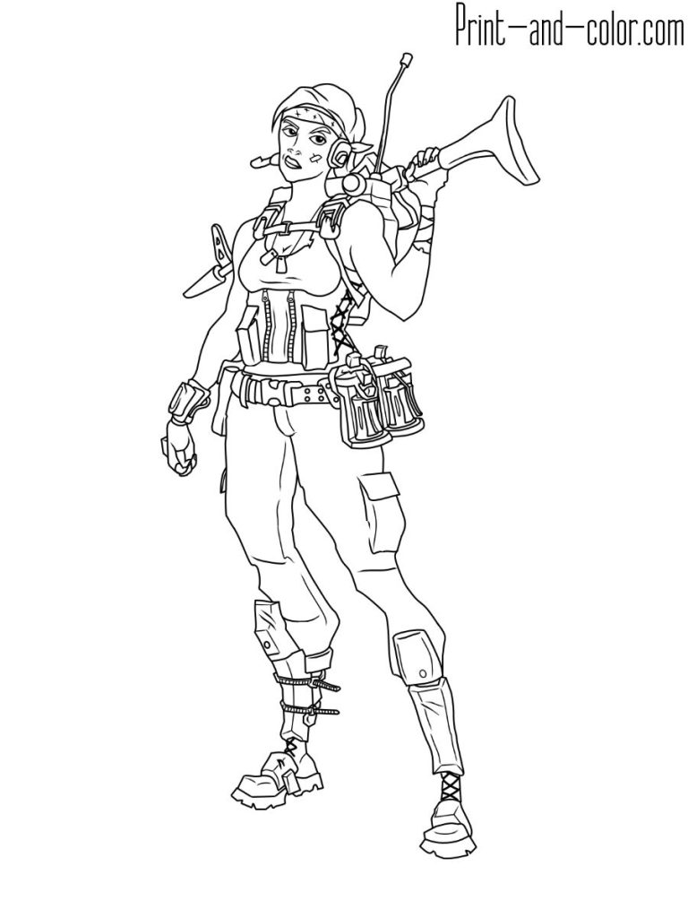 Fortnite Coloring Page