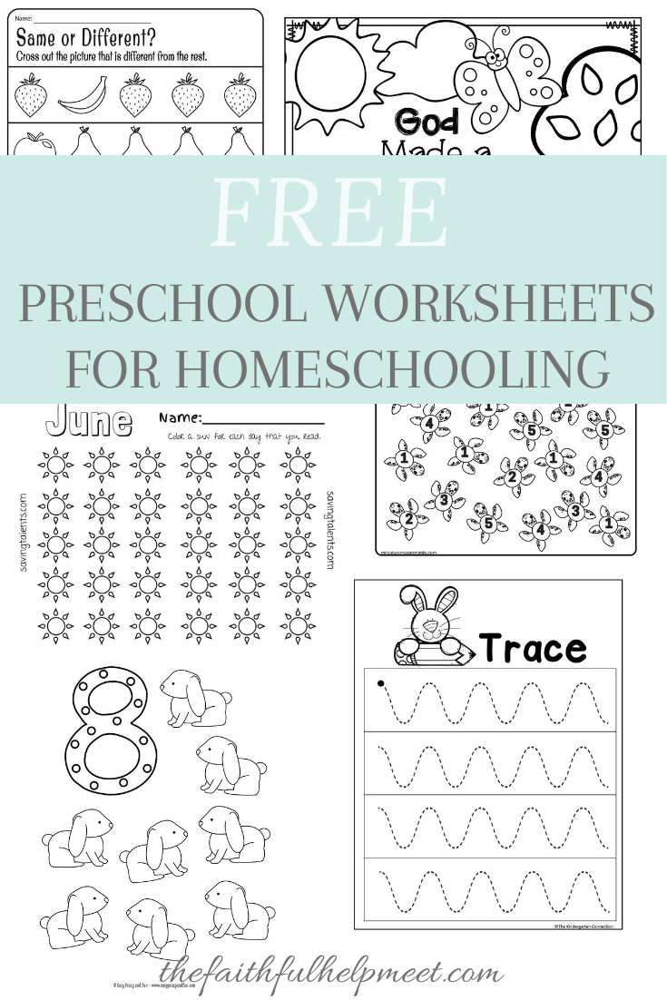 Homeschool Preschool Printables Free