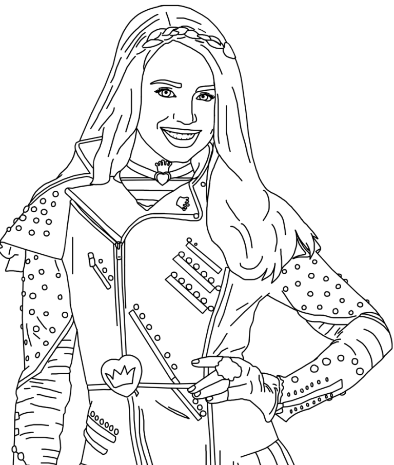 Descendants 3 Coloring Pages