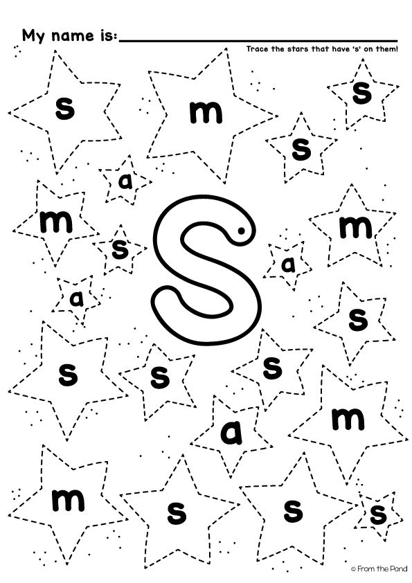 Free Letter S Worksheets For Kindergarten