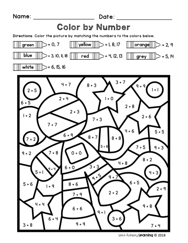 Free Printable 1st Grade Number Bonds Worksheets