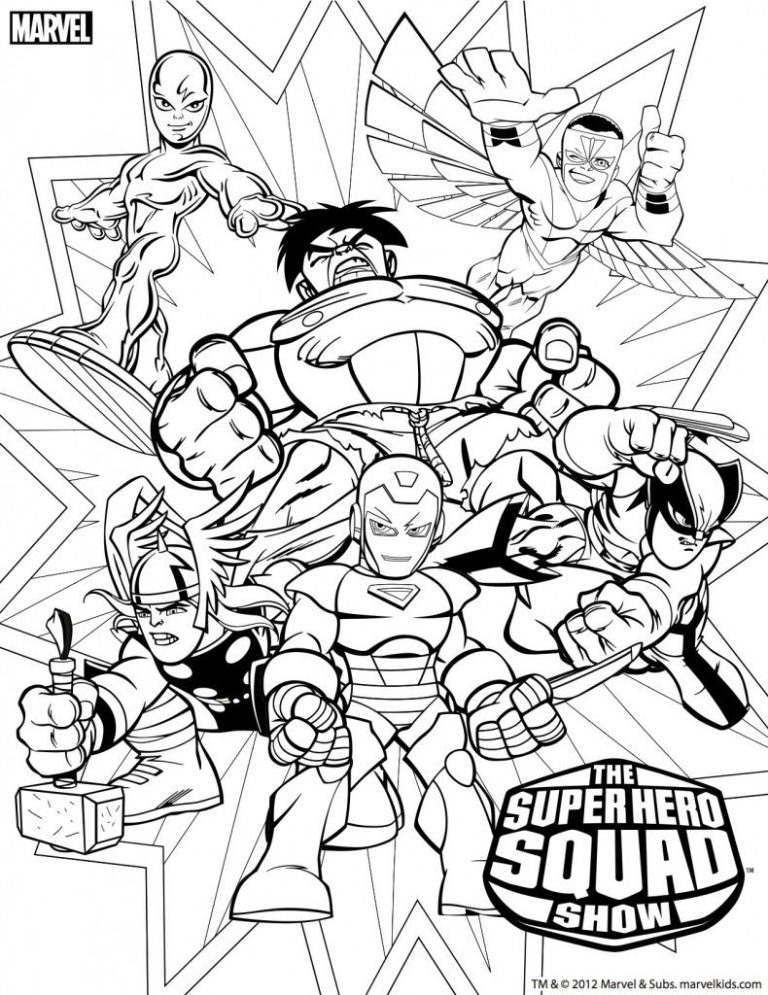 Marvel Coloring Pages