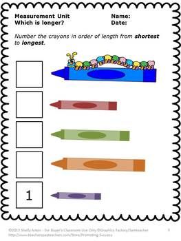 Length Measurement Worksheets Grade 1