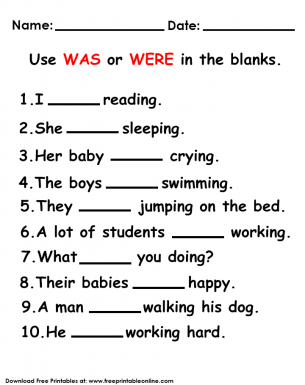 Grade 4 English Worksheets With Answers Pdf