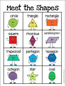 Preschool Shapes Poster Printable