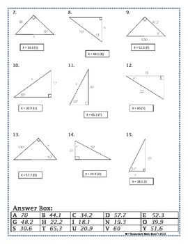 Trigonometry Worksheets With Answers Pdf