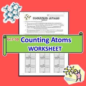 Counting Atoms Worksheet Answers Clear