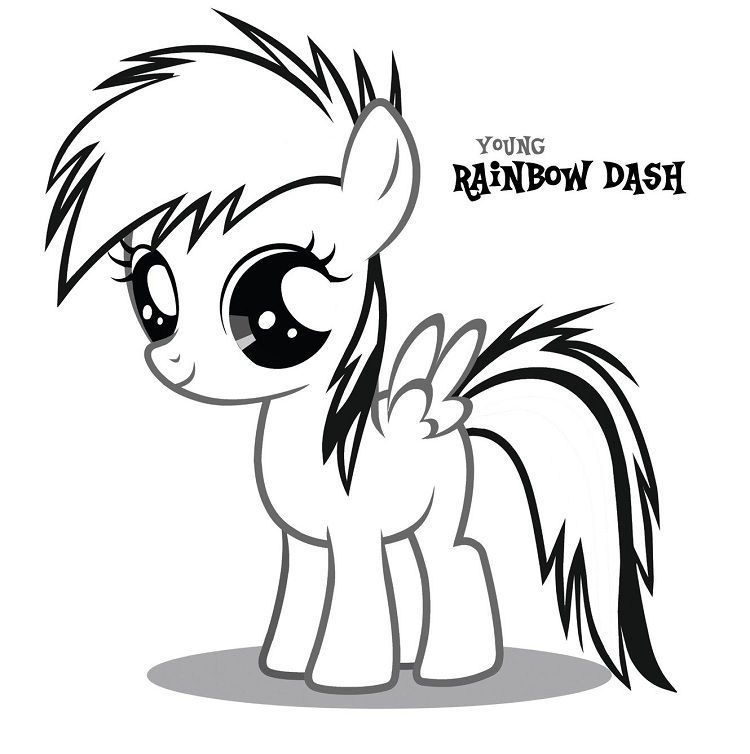 Rainbow Dash Coloring Pages