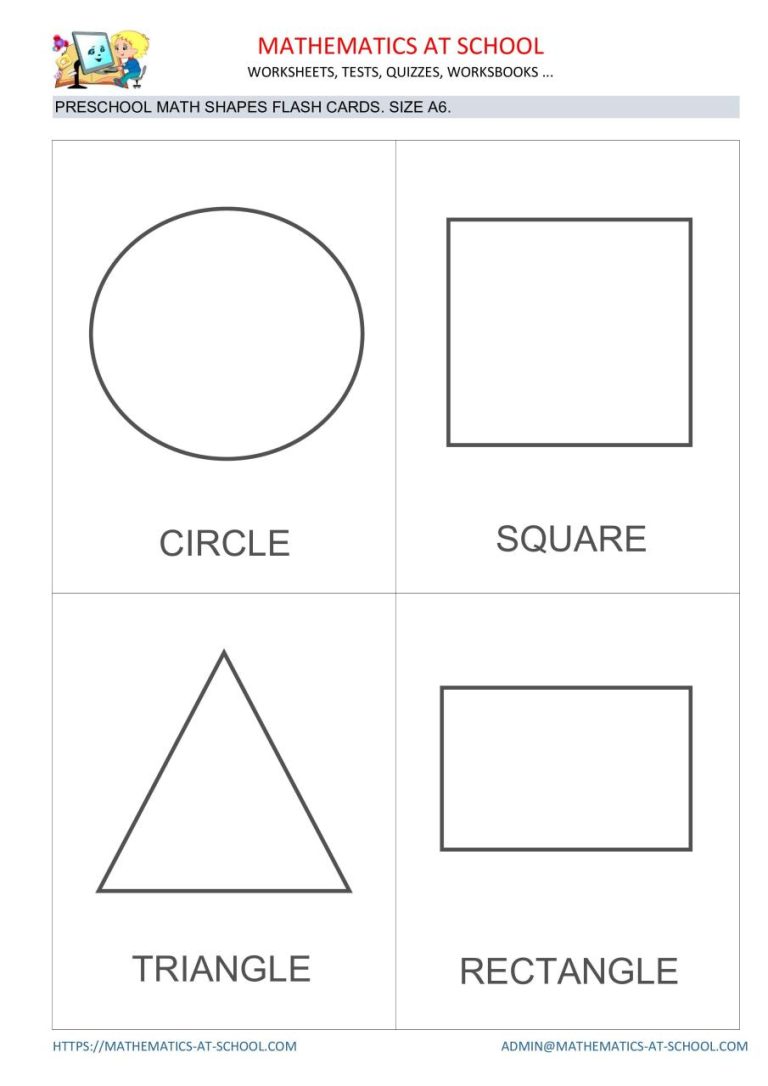 Printable Shapes Chart Pdf