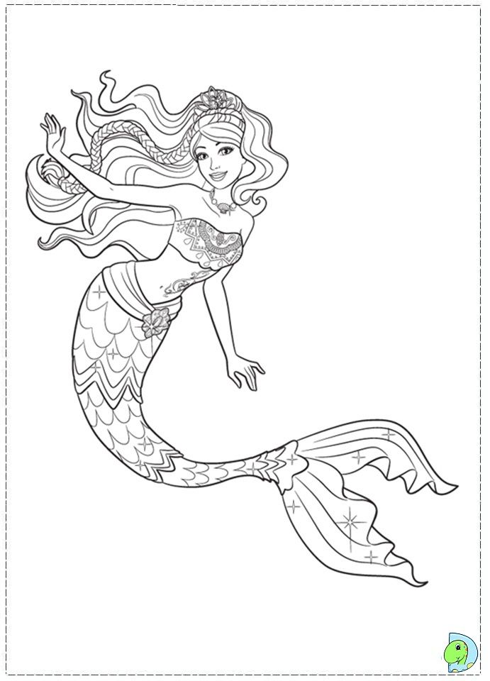 Mermaid Coloring Pages