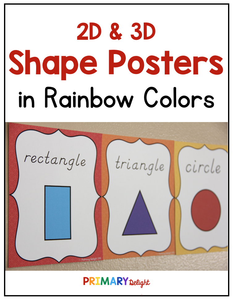 Printable Shapes And Colors Poster