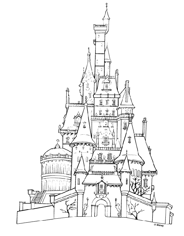 Castle Coloring Pages