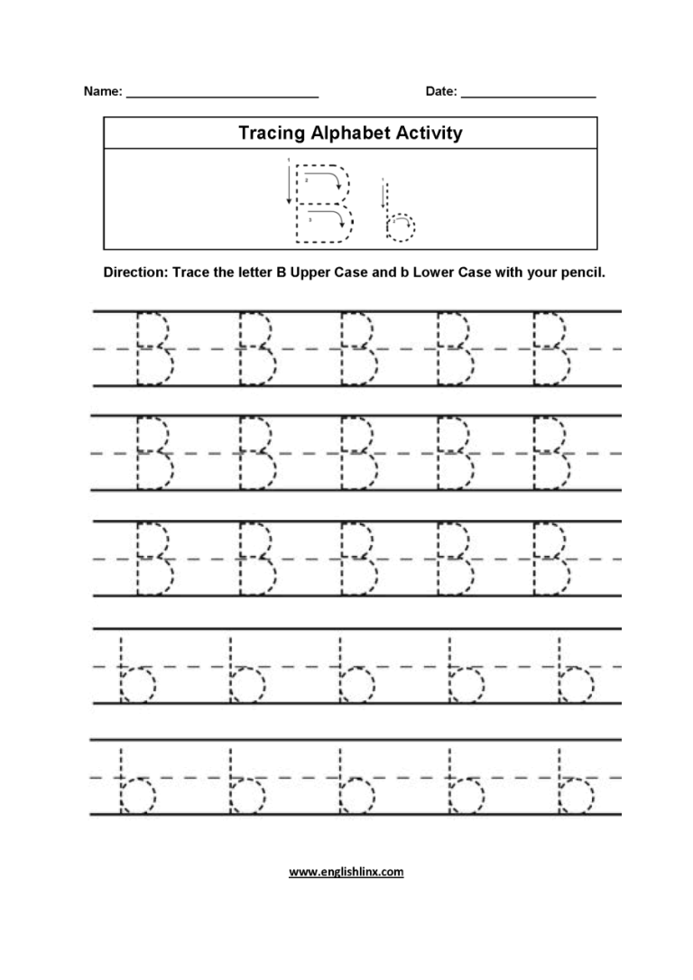 Letter L Tracing Worksheets Pdf