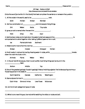 Bill Nye Chemical Reactions Worksheet Answers Pdf