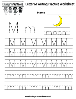 Practice Letter Writing Sheets For Preschoolers