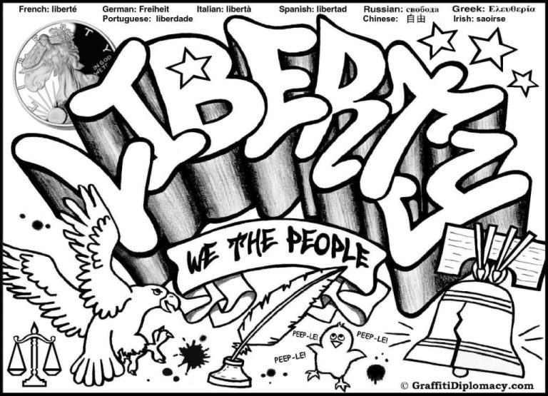 Graffiti Coloring Pages