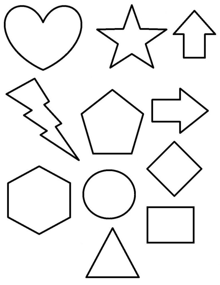 Shapes Coloring Pages