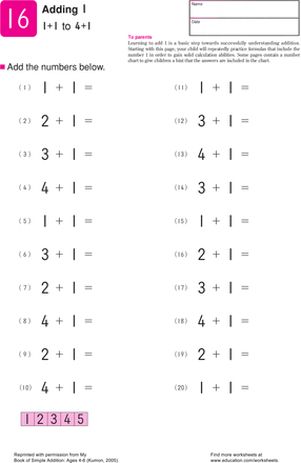 Grade 1 Pdf Kumon Math Worksheets